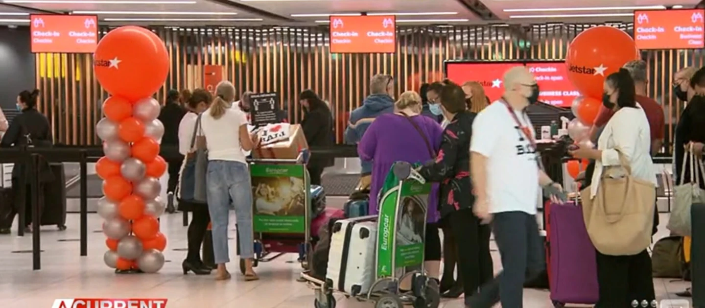 Dalam penerbangan pertama ke Bali saat perjalanan bebas karantina dibuka kembali ke Australia